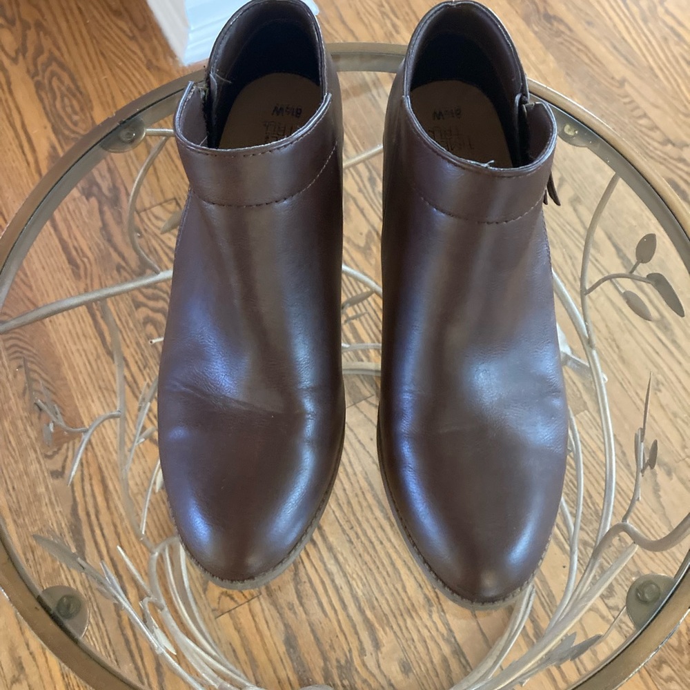 Time and Tru brown booties